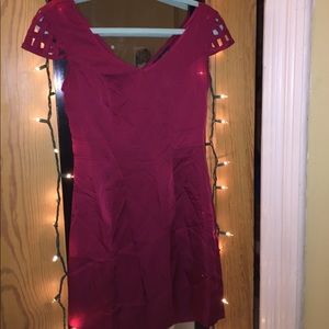 Silky Maroon Dress